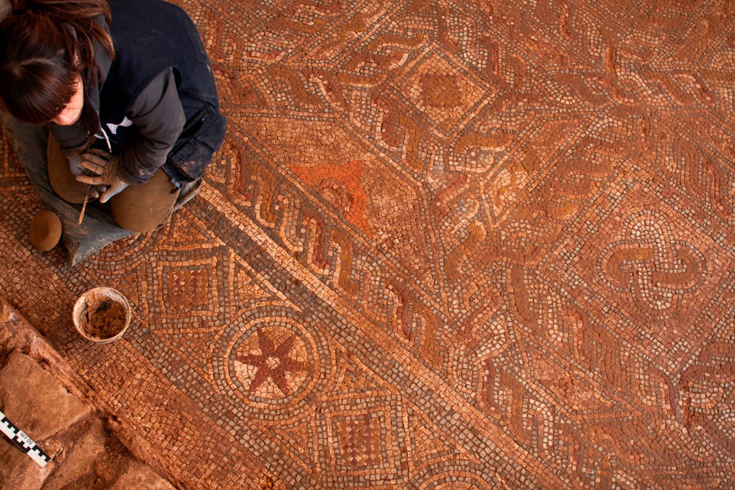 El mosaico de la villa romana de La Estaca